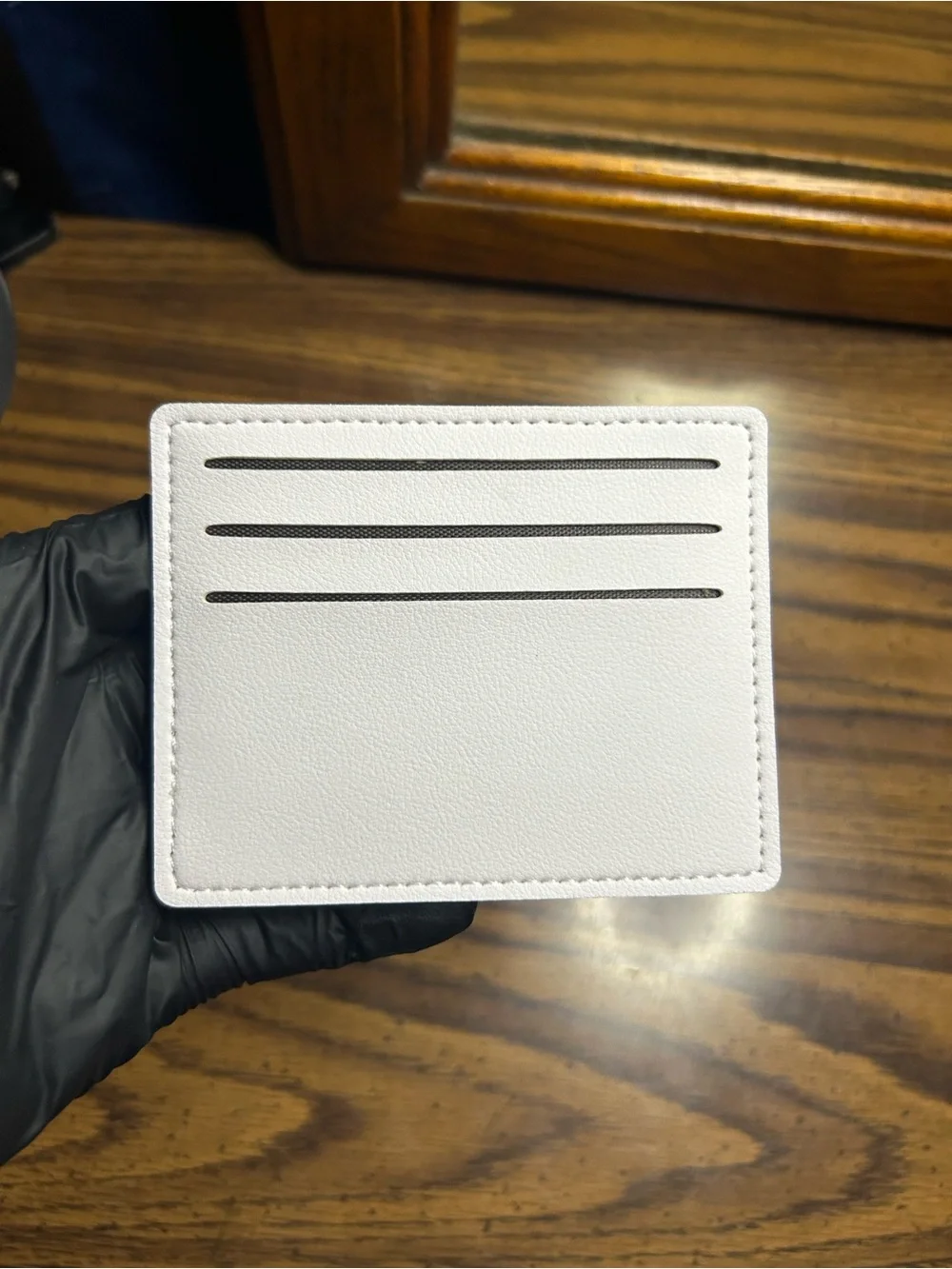 Hello Kitty White Card Holder with Red Bow Accent